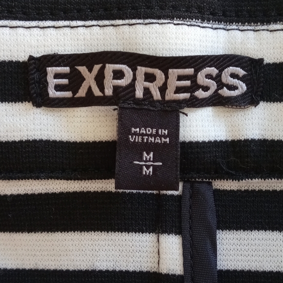 Express Black and White Striped Blazer - Picture 4 of 4